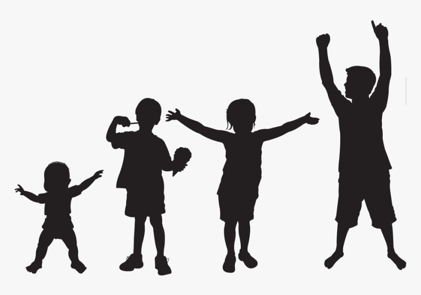 32m Of Those People Are Children Younger Than - Kids Playing Silhouette Png, Transparent Png, Free Download