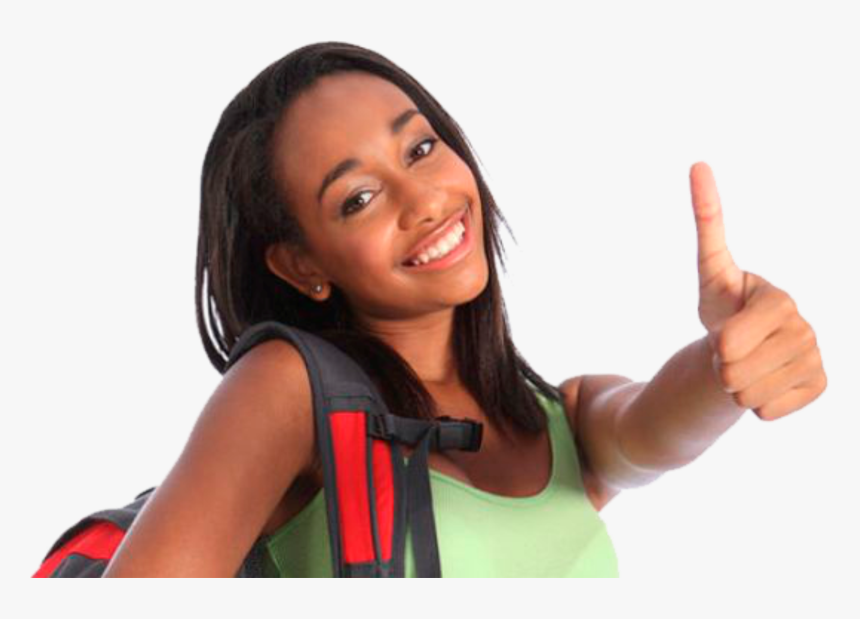 Black Children Png - Girl Giving Thumbs Up, Transparent Png, Free Download