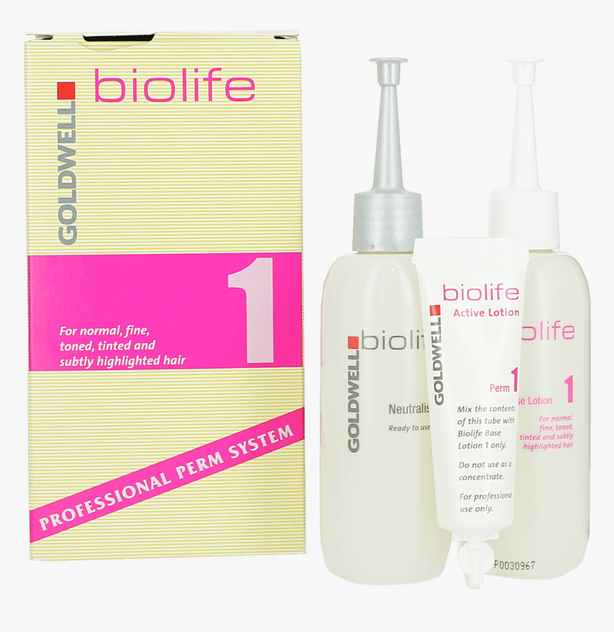 Goldwell Biolife Professional Perm System - Goldwell Biolife Perm Instructions, HD Png Download, Free Download