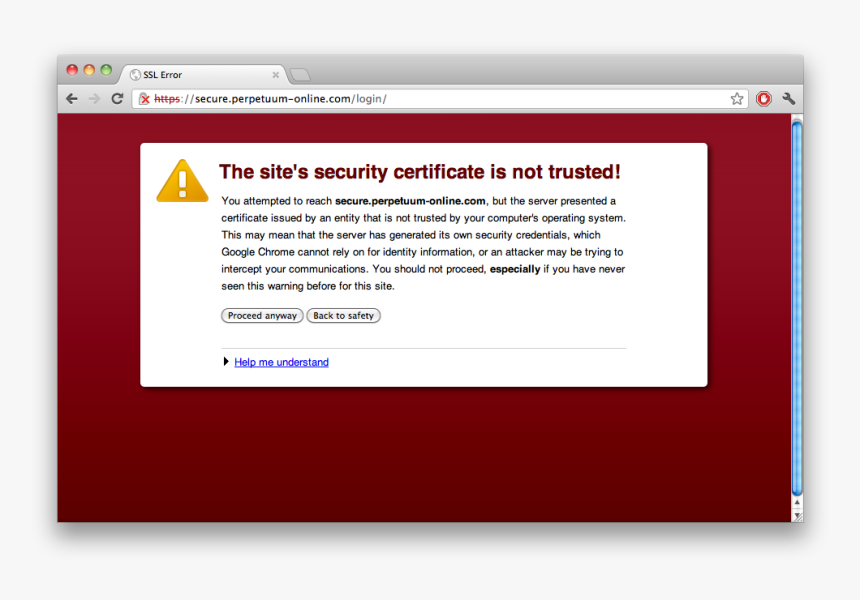 Chrome Site Is Not Secure, HD Png Download, Free Download