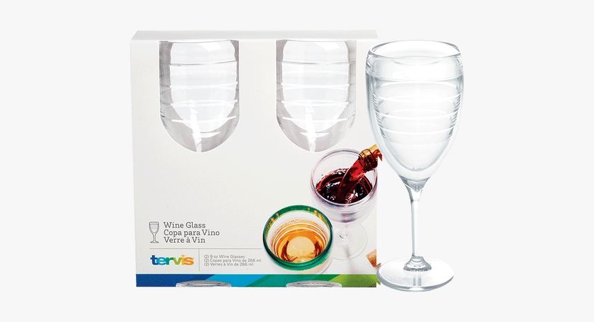 Tervis Wine Glass 2pk - Wine Glass, HD Png Download, Free Download