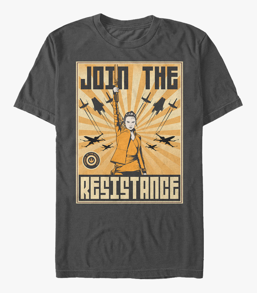 Join The Resistance Star Wars The Last Jedi T-shirt - Active Shirt, HD Png Download, Free Download