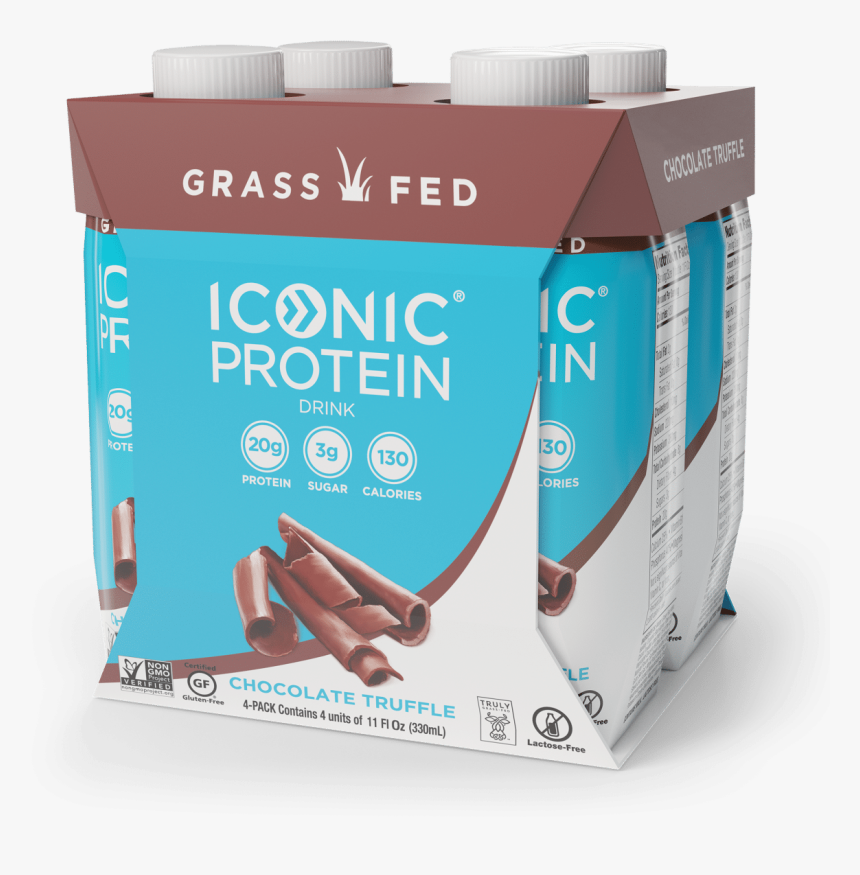 Iconic Protein Drink Cafe Latte 4pk, HD Png Download, Free Download