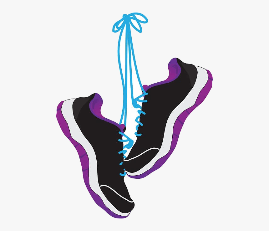 Track Shoe Clipart Making The Web Com Elegant Clip - Running Shoes Hanging By Shoe Laces, HD Png Download, Free Download