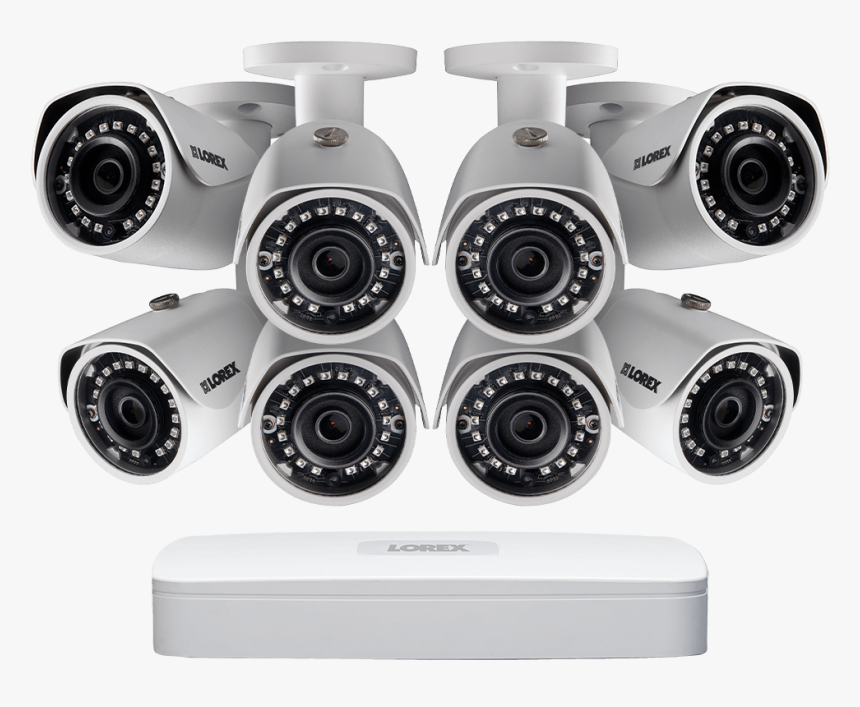 2k Ip Security Camera System With 8 Channel Nvr And - Lorex Security Cameras, HD Png Download, Free Download