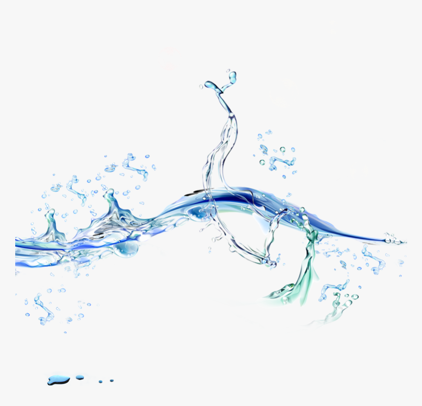 Water Transparency And Translucency Download - Water Spill Transparent Background, HD Png Download, Free Download