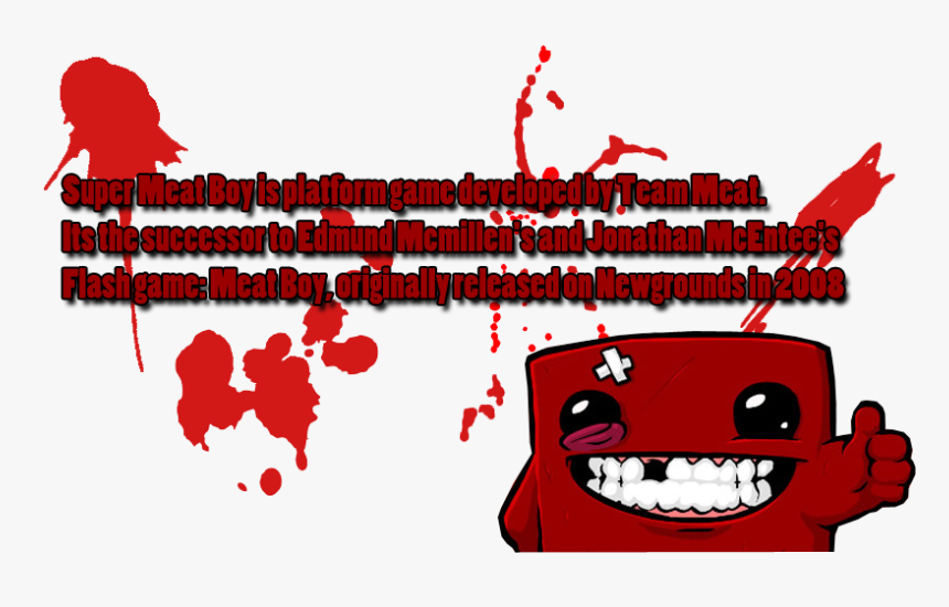 Transparent Super Meat Boy Logo Png - Super Meat Boy, Png Download, Free Download