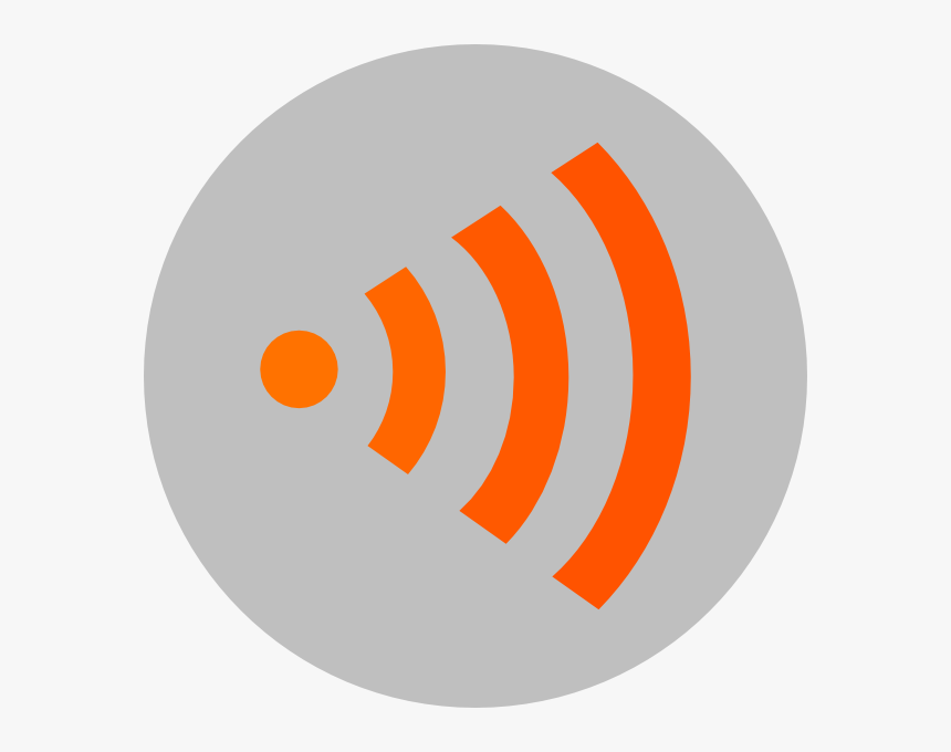 Wifi Orange Svg Clip Arts - Circle, HD Png Download, Free Download