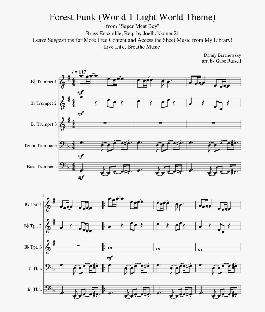 Trumpet Warm Up Chorales, HD Png Download, Free Download