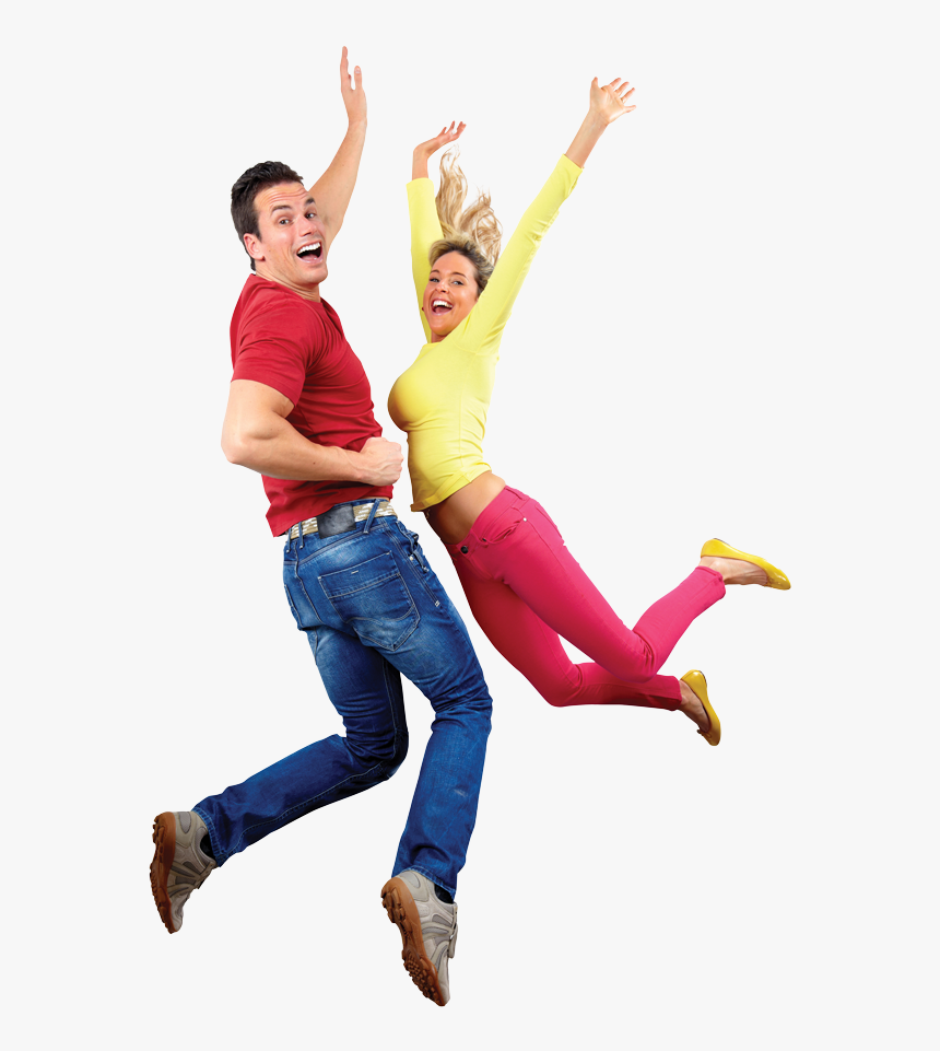 2 Png, Pixel Resolution - Happy Couple Jumping Png, Transparent Png, Free Download