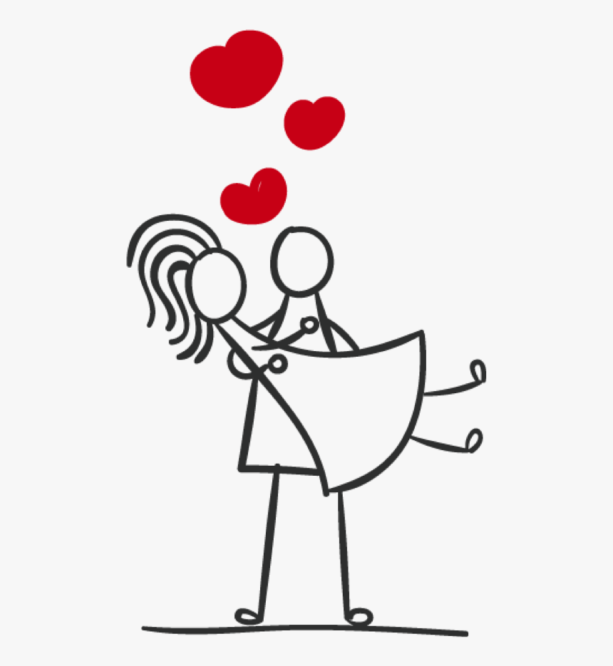 Stick Figure Couple Marriage - Stick Figure Couple Clipart, HD Png Download, Free Download