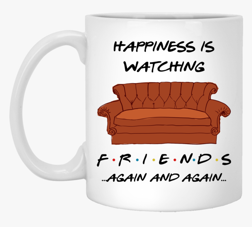 Happiness Is Watching Tv Shows Friends Mugs - Beer Stein, HD Png Download, Free Download