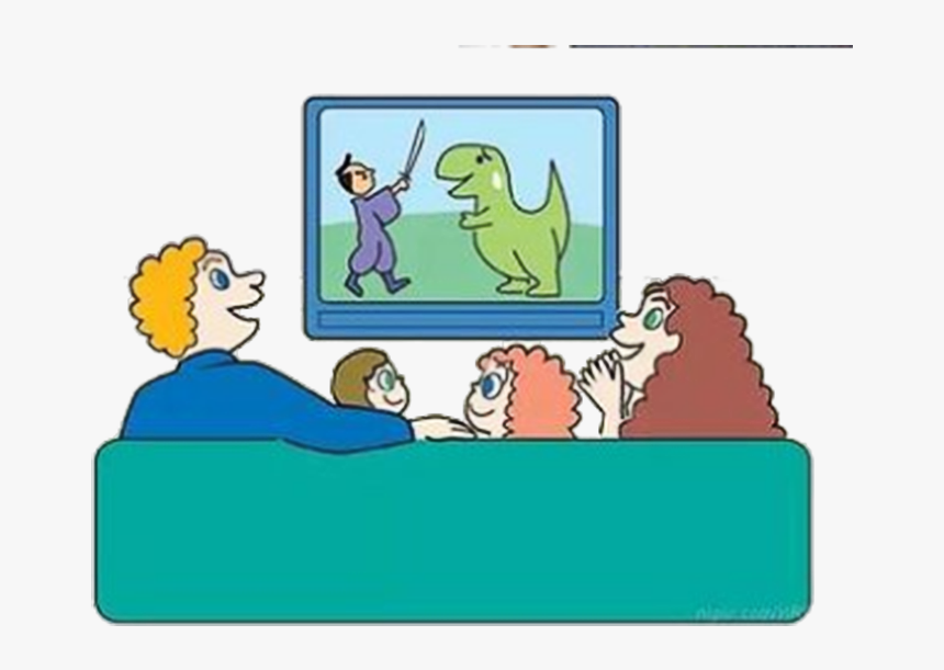 Television Clipart Watch - Watch A Film Cartoon, HD Png Download, Free Download