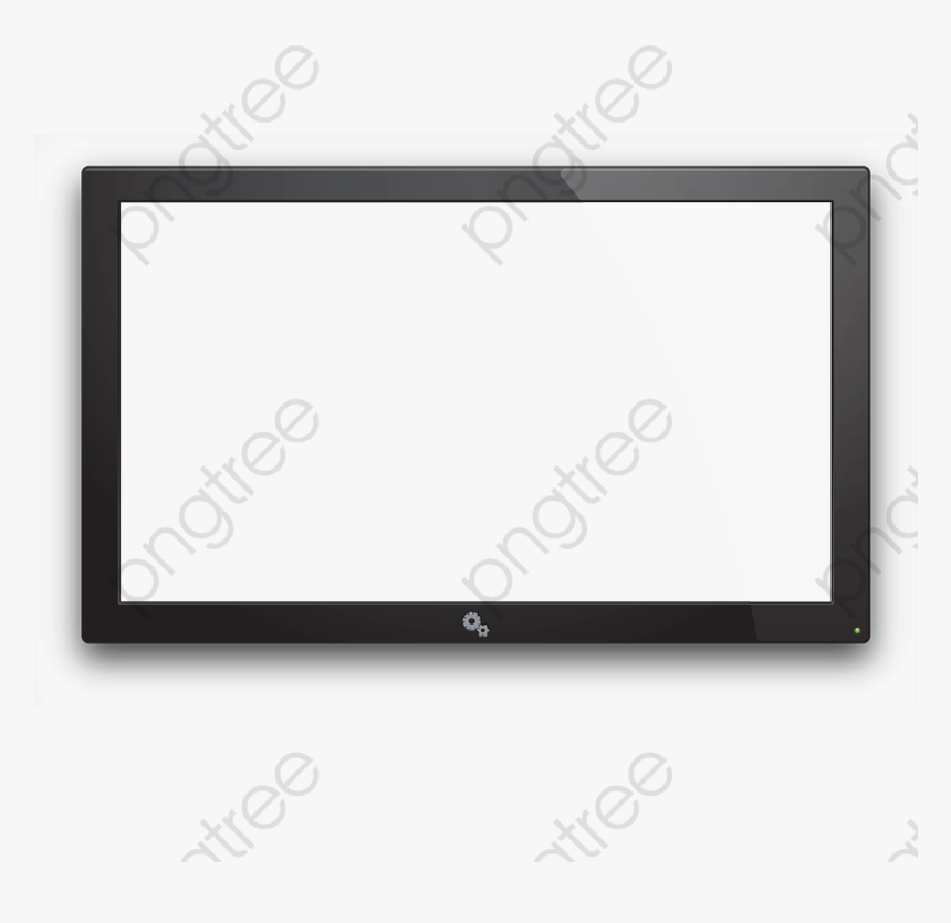 Watching Tv Clipart Black And White - Flat Panel Display, HD Png Download, Free Download