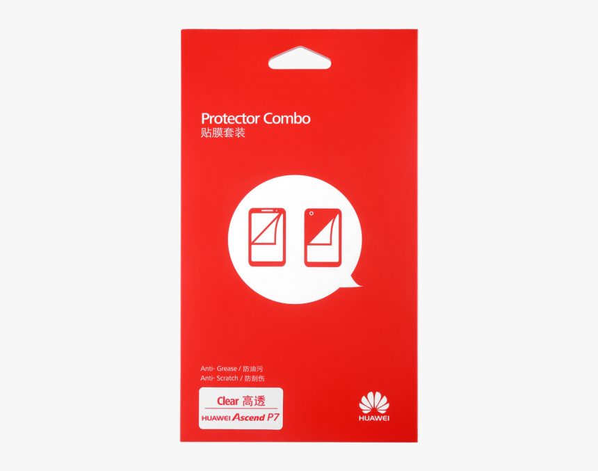 Huawei Ascend P7 Clear Film Screen Protector Front - Huawei, HD Png Download, Free Download