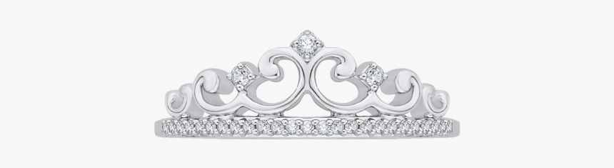 Tiara Ring In 10k White Gold With - Ring, HD Png Download, Free Download