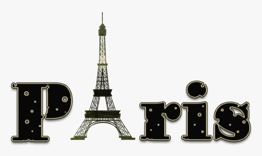Paris Letters Eiffel Tower Free Photo - Letras Paris Para Imprimir, HD Png Download, Free Download