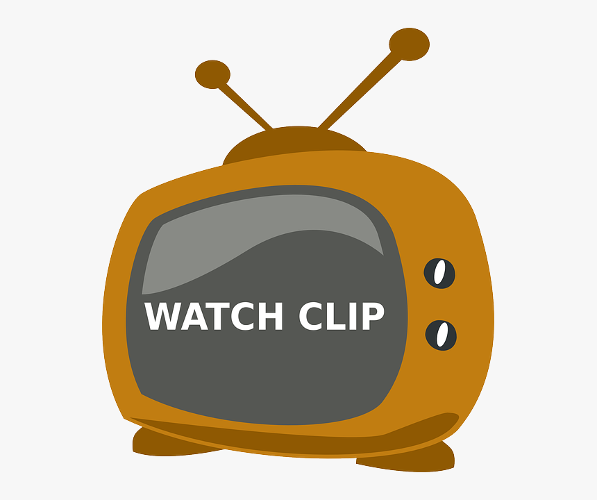 Tv, Watch, Television, Clip, Old, Antenna - Tv Cartoon Png, Transparent Png, Free Download