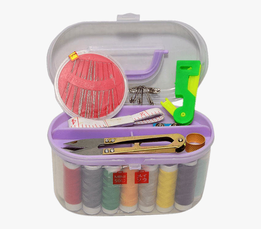 Sewing Kit In Plastic Holder - Miniso Sewing Kit Price, HD Png Download, Free Download