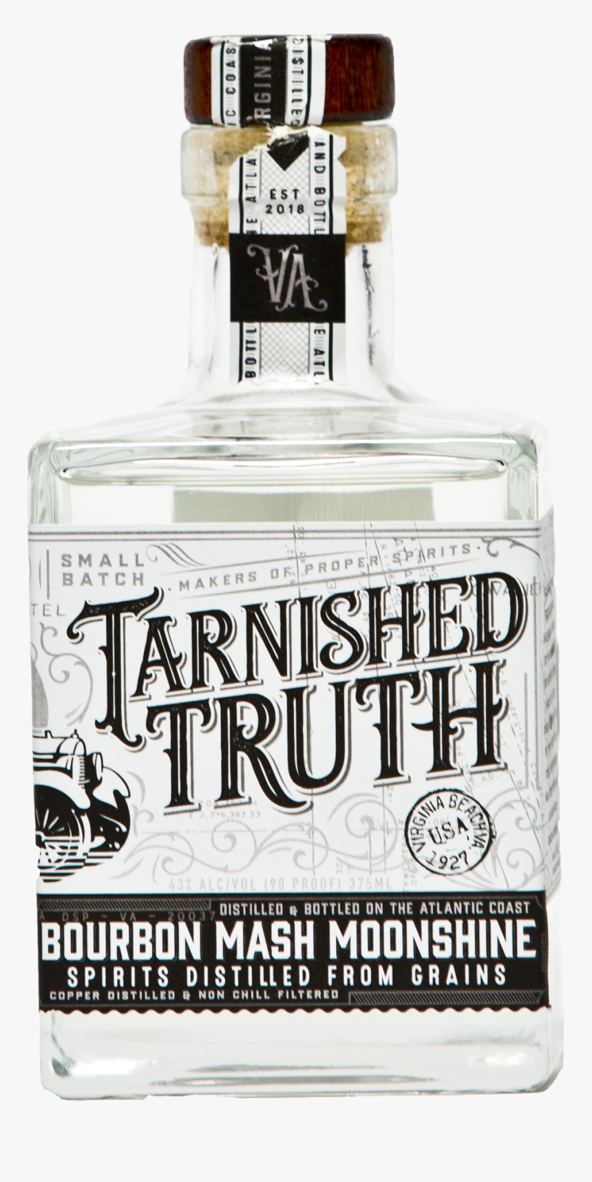 Bottle Of Tarnished Truth Bourbon Mash Moonshine - Distilled From Our Bourbon Mash, HD Png Download, Free Download