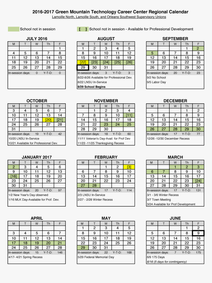 2017 School Calendar Pdf, HD Png Download, Free Download