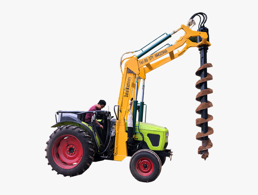 Ground Drilling Machine Post Hole Bore Gearbox Trenching - Ground Drilling Machine, HD Png Download, Free Download