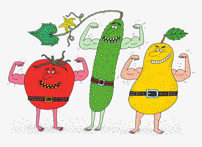 Tomato, Cucumber, Pear, Food, Nutrition, Vegetables - Eat Right Live Strong, HD Png Download, Free Download