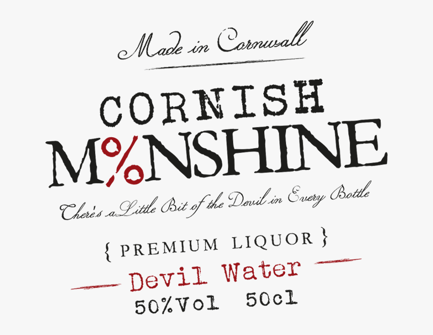 Cornish Moonshine, The Cornish Moonshine Company, Cornwall, - Calligraphy, HD Png Download, Free Download