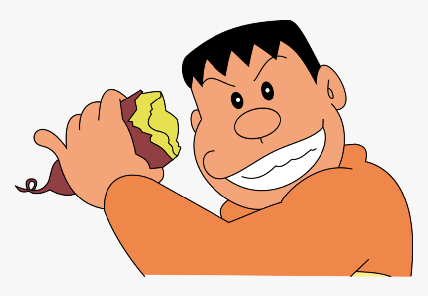 Gyan Eating Potato - Giant Sing Doraemon Png, Transparent Png, Free Download