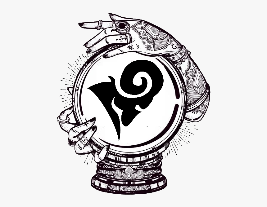 Aries Icon - Crystal Ball Gypsy Tattoo, HD Png Download, Free Download