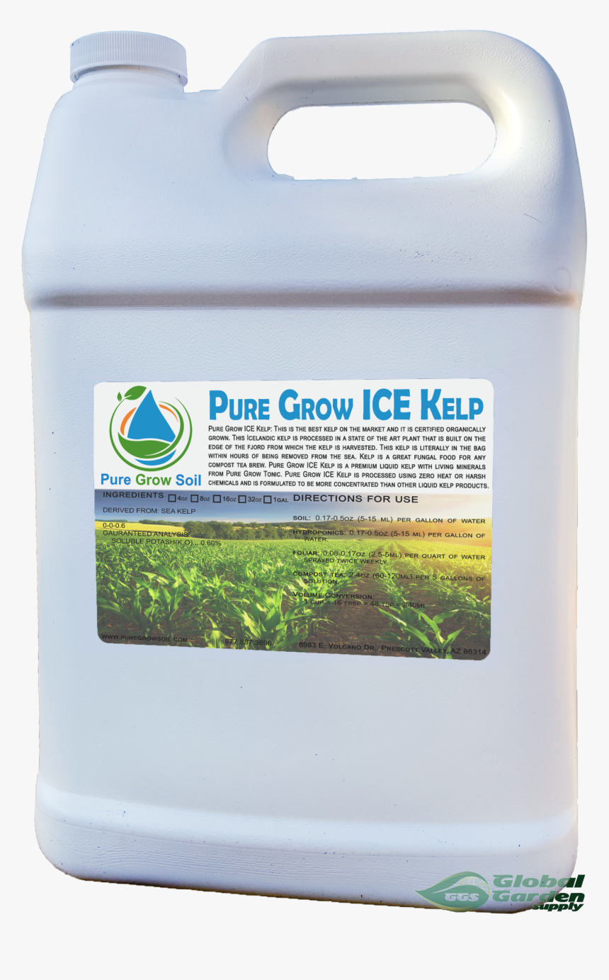 Pure Grow Ice Kelp 1 Gallon"
 Title="pure Grow Ice - Moss, HD Png Download, Free Download