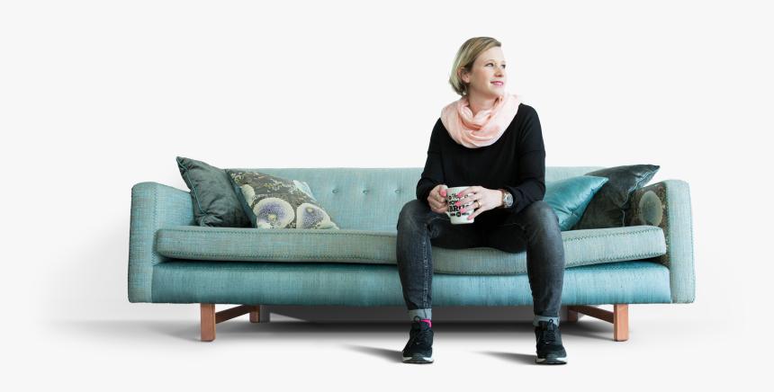 Nicole - People Sitting On Sofa Png, Transparent Png, Free Download
