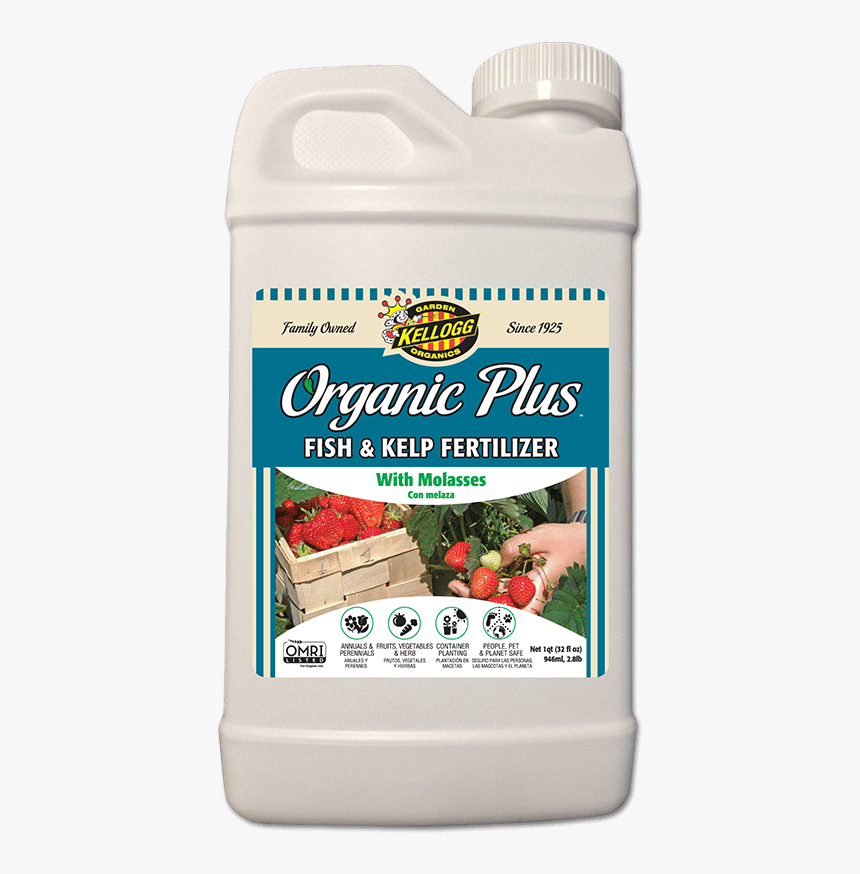 Kellogg Garden Organics 32 Oz. Fish And Kelp Liquid, HD Png Download, Free Download