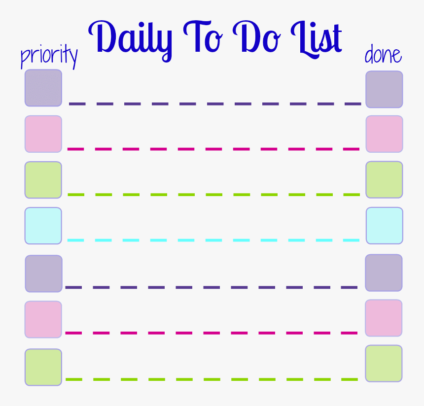 Make Your Own Daily To Do List Sticky Notes With This - Carmine, HD Png Download, Free Download