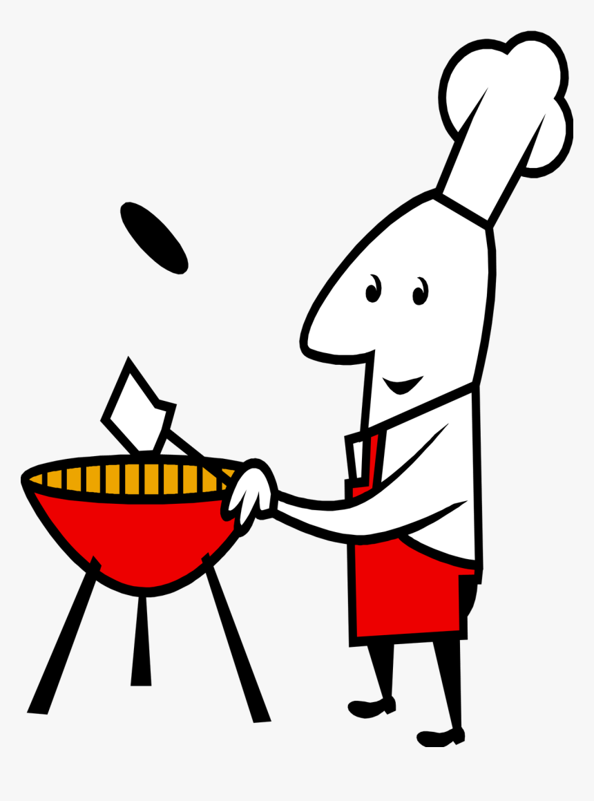 Grill Clipart Bbq Cook - Moving Picture Of Cooking, HD Png Download, Free Download