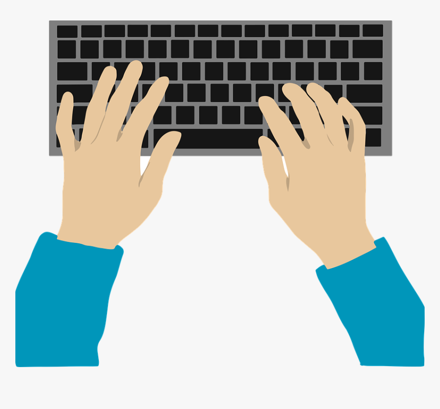 Keyboard, Hands, Typing, Laptop, Computer, Technology - Macbook Pro Keyboard Cover, HD Png Download, Free Download