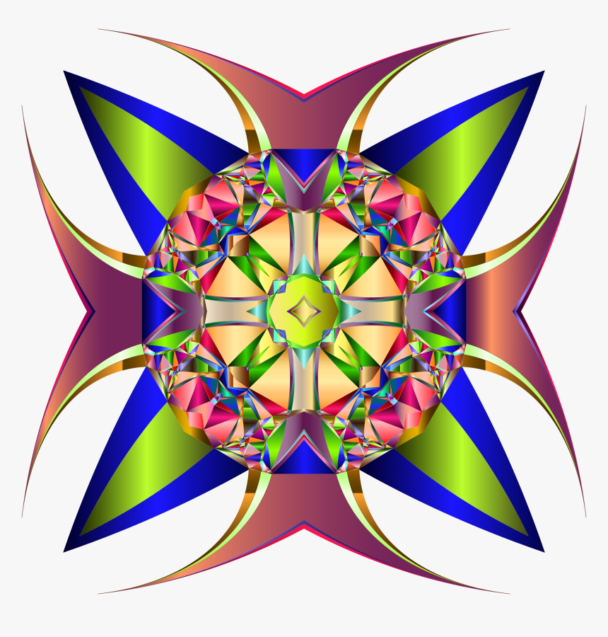 Chromatic Cross Clip Arts - Kaleidoscope, HD Png Download, Free Download