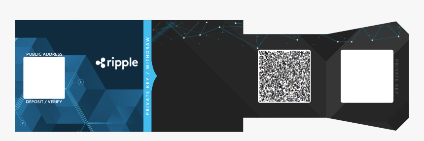 Setting Up A Ripple Paper Wallet - Xrp Paper Wallet Generator, HD Png Download, Free Download