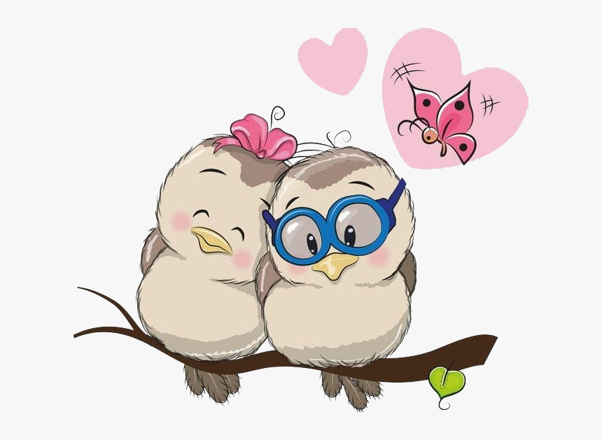 Cute Animal Cartoon Love Hd Png Download Kindpng