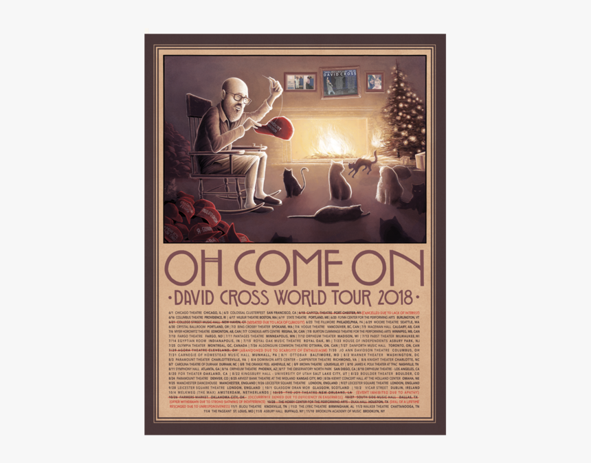 Autographed Oh Come On 2018 Tour Poster - Discovery Of Achilles On Skyros, HD Png Download, Free Download