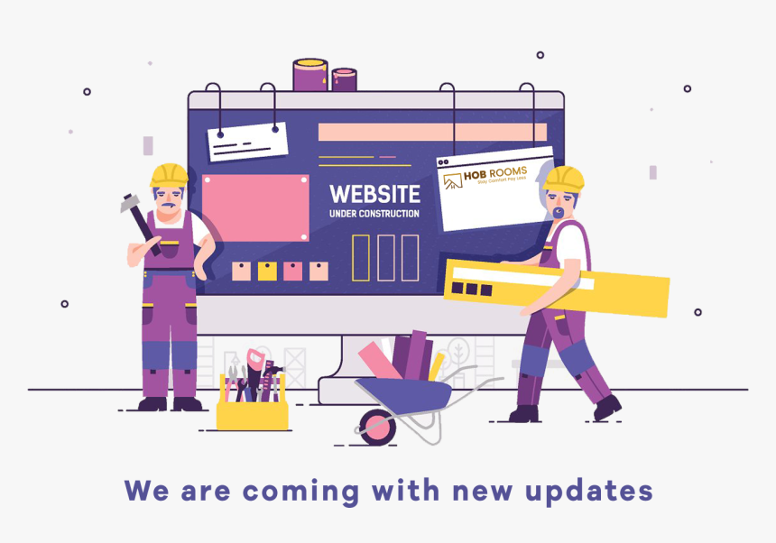 Website Under Construction 02 - Website Under Construction Illustration, HD Png Download, Free Download