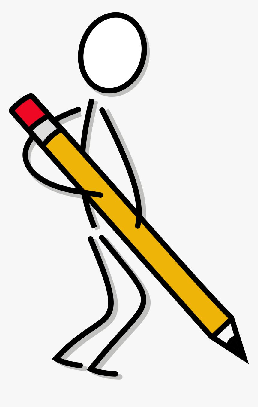 Stick Figure Writing Clipart, HD Png Download, Free Download