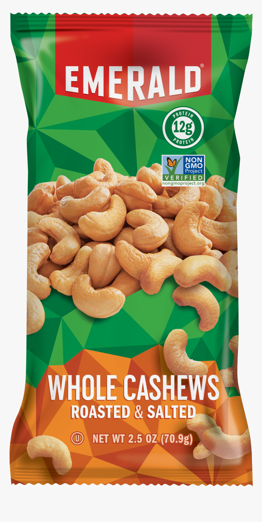 Cashew , Png Download - Emerald Whole Cashews Roasted And Salted, Transparent Png, Free Download