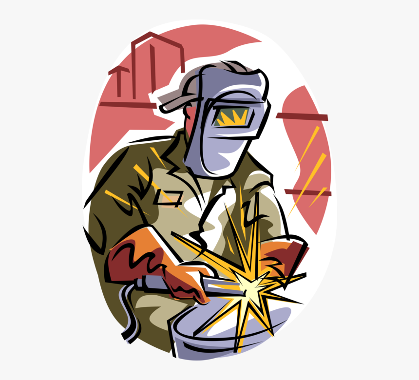 Clip Art Cartoon Welder - Soldador Desenho Png, Transparent Png, Free Download