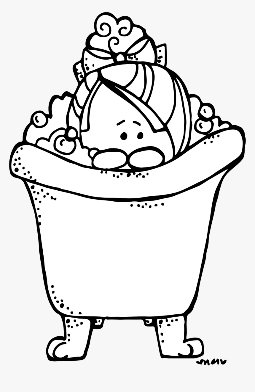 Bubble Bath Clipart Png Black And White, Transparent Png, Free Download