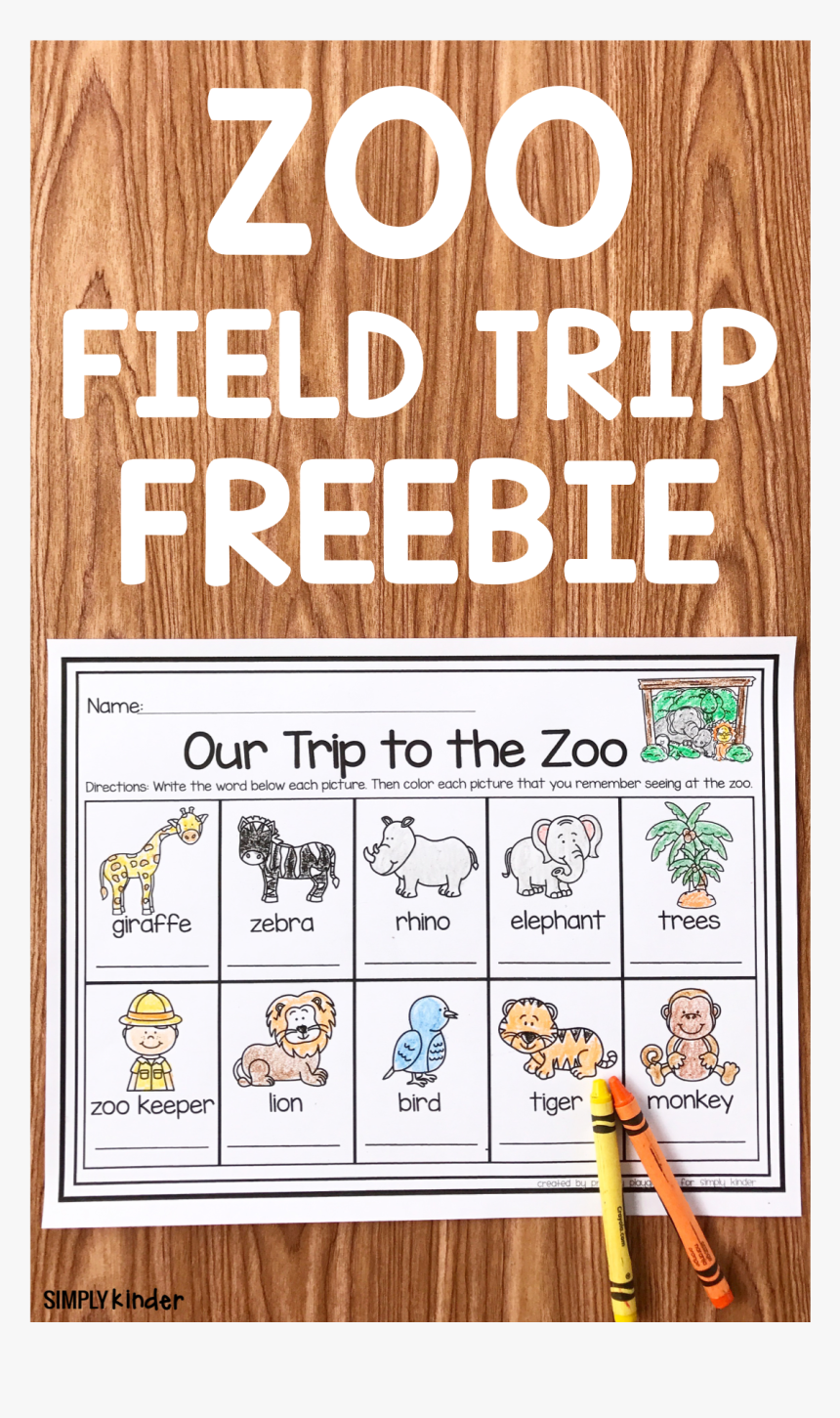 Zoo Field Trip Freebie - Hardwood, HD Png Download, Free Download