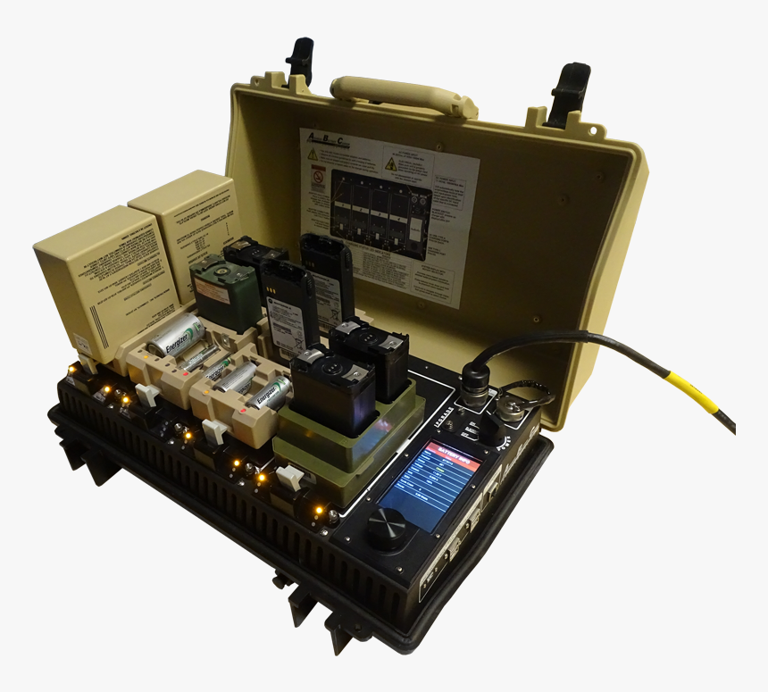 Btc-70100, Abc Charger Shown With Multiple Adapters - Asip Battery Charger Army, HD Png Download, Free Download