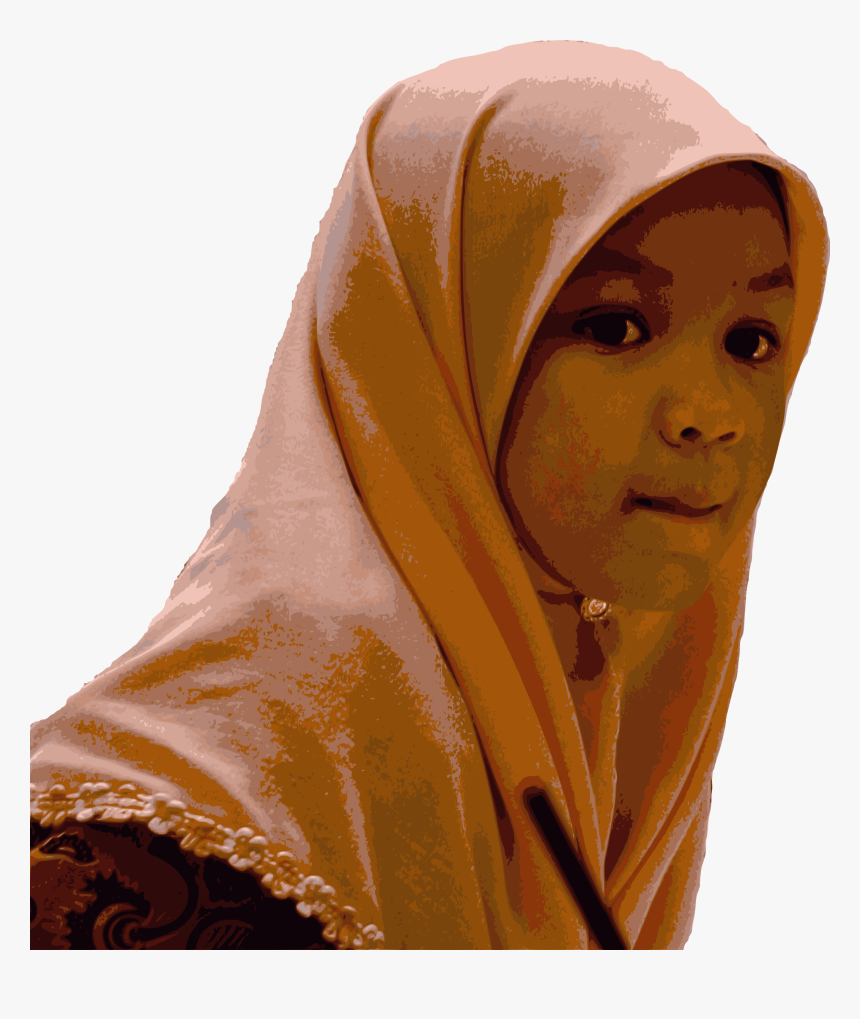 Hijab Clipart , Png Download - Muslim Cartoon Young, Transparent Png, Free Download