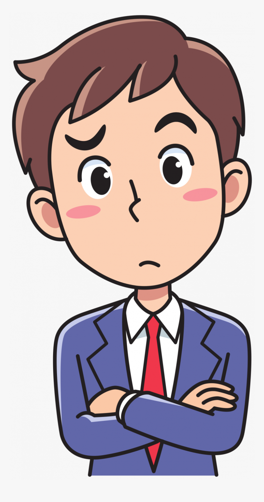 Person Thinking Cartoon Clipart , Png Download - Man Thinking Clipart, Transparent Png, Free Download