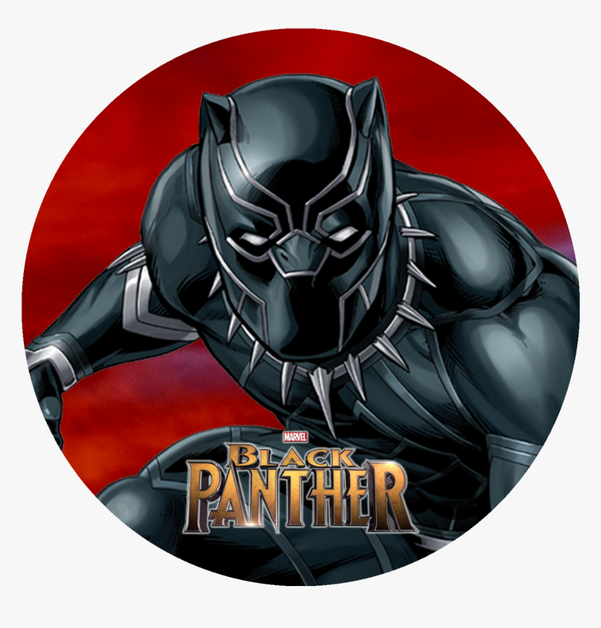 24 Marvel Black Panther Movie Stickers Round Labels - Black Panther Stickers Round, HD Png Download, Free Download
